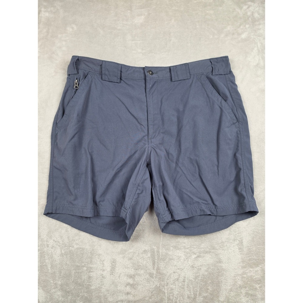 Duluth Trading Co Nylon Shorts Mens XL Blue Gray Cargo Hiking Outdoor‎ 9504